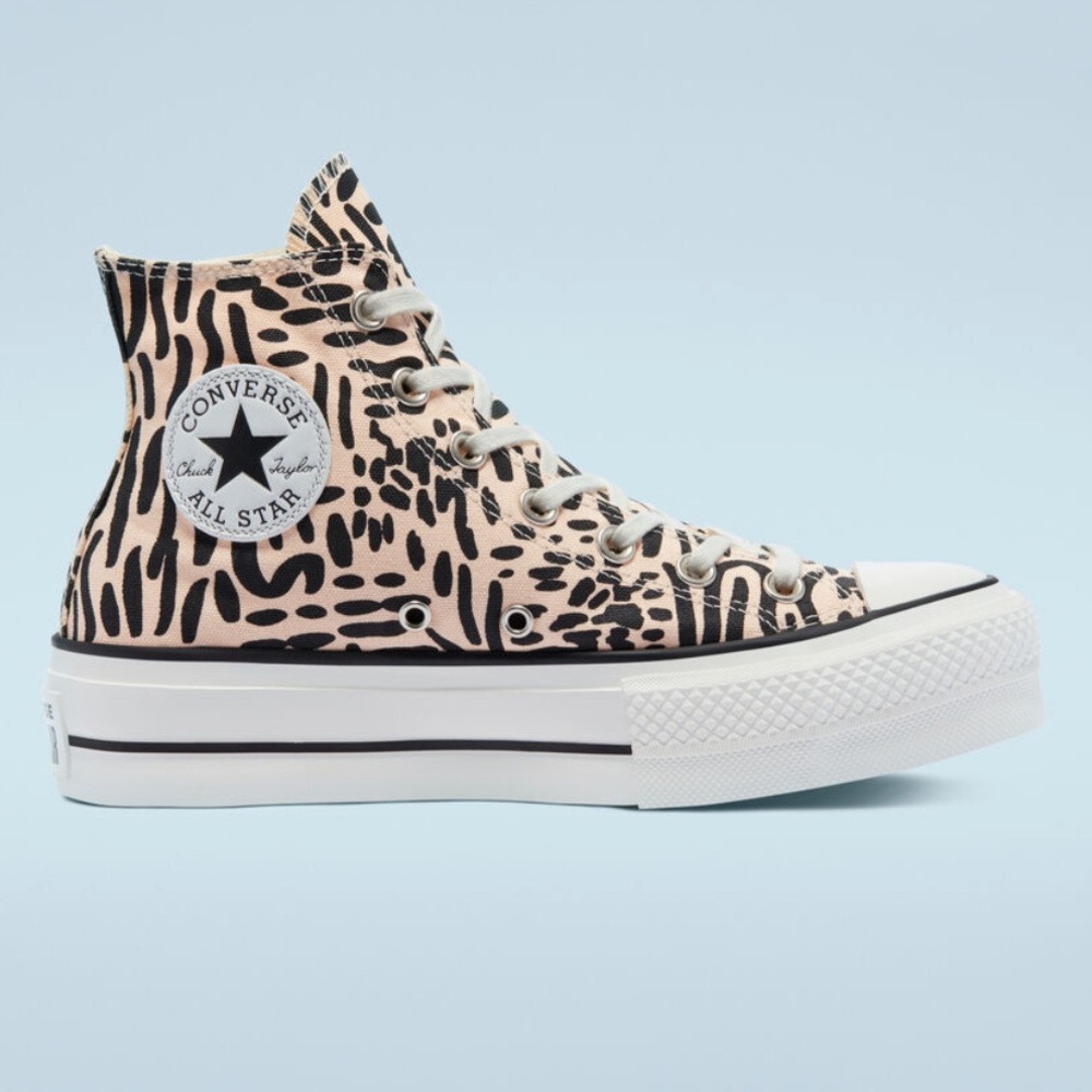 Converse Leopard Print High-Top Sneakers